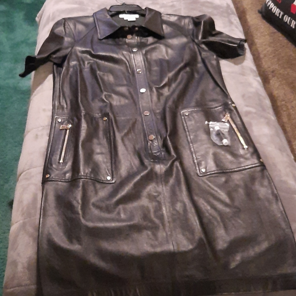 Per Se Genuine Leather Dress